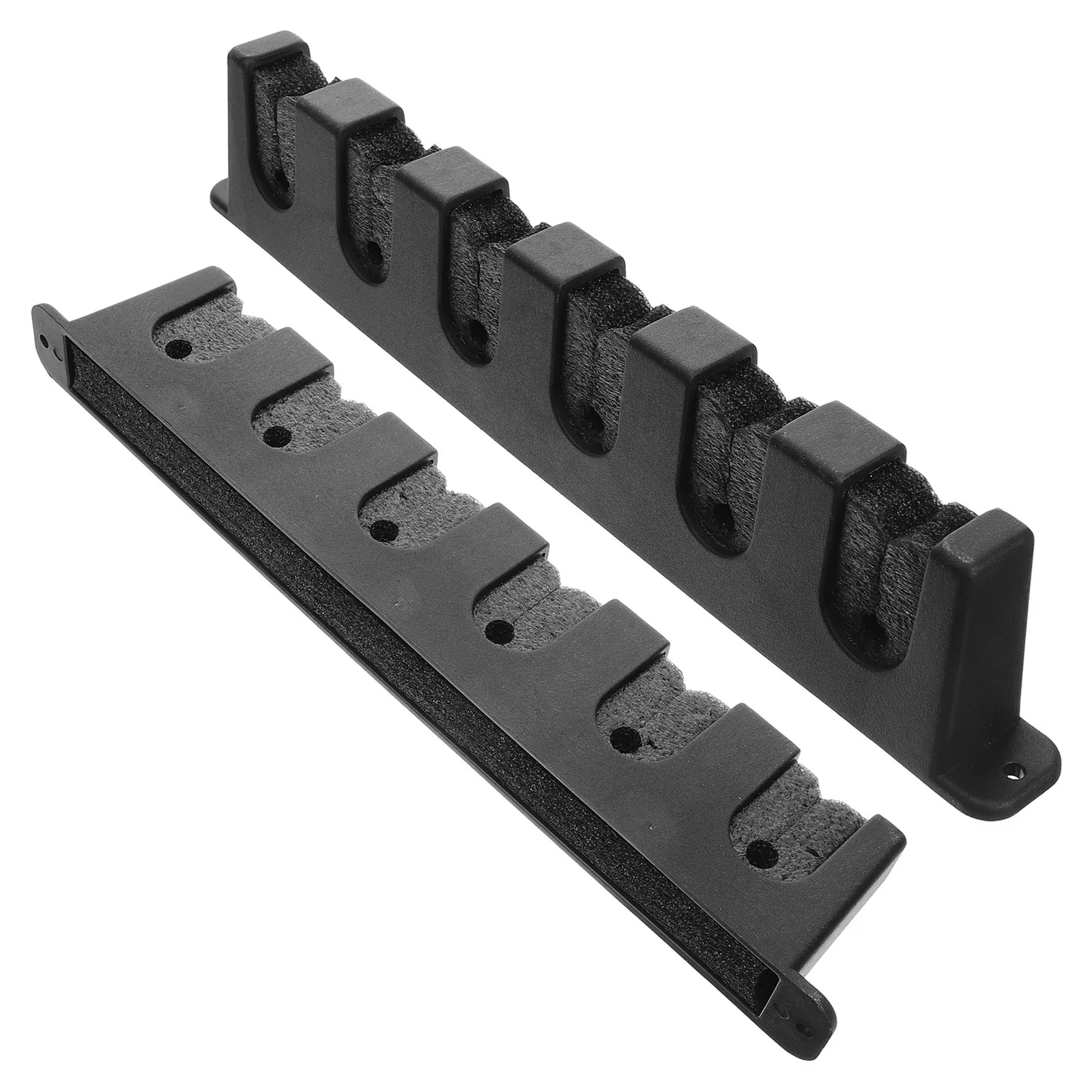 

2Pcs Wall Mounted Pool Stick Holder Durable Multi-Hole Cue Rack Billiard Cue Organizer Pool Stick Holder Wall Mount