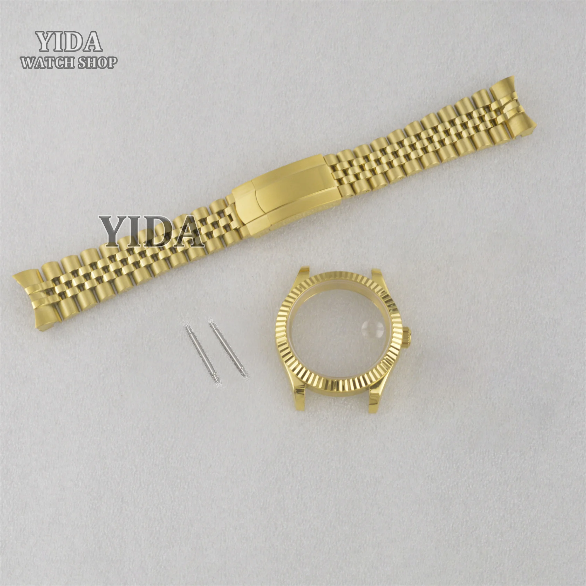 

NH35 Watch Case Band 41MM Stainless Steel Strap Sapphire Crystal Glass Back For NH35 NH36 Movement Datejust Watch Accessories