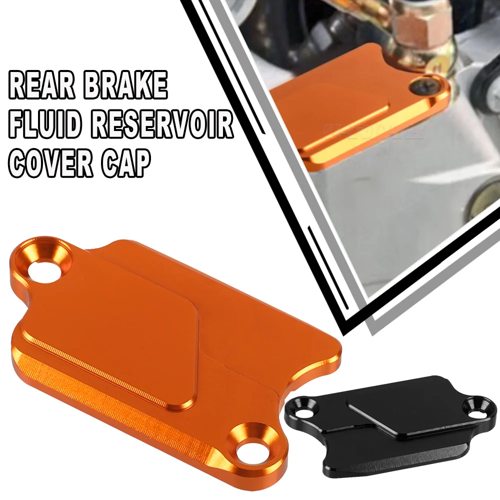 

Motorcycle Accessory CNC Aluminum Rear Brake Fluid Reservoir Cover Cap For 990 ADVENTURE S R 950 SUPER ENDURO SUPERMOTO 990SMT