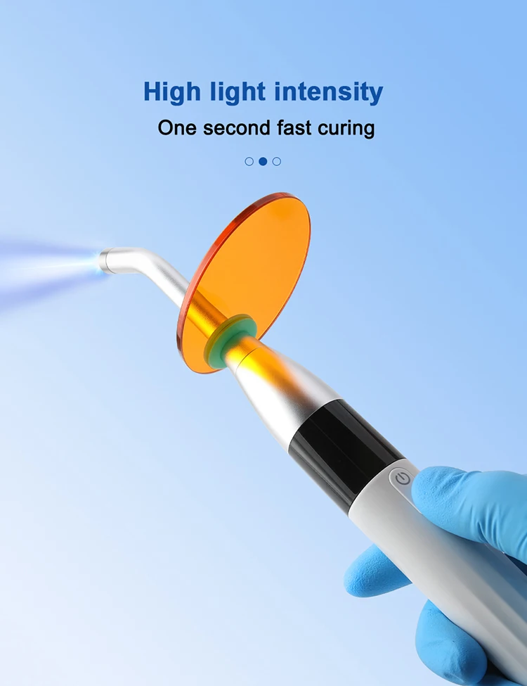 AZDENT Dental LED-Härtungslicht 1s Cure 4000mW/cm2 Hochleistungs-Blaulichtlampe Multifunktions-Zahnmedizinwerkzeug mit 360-Grad-Drehung – Detail 2