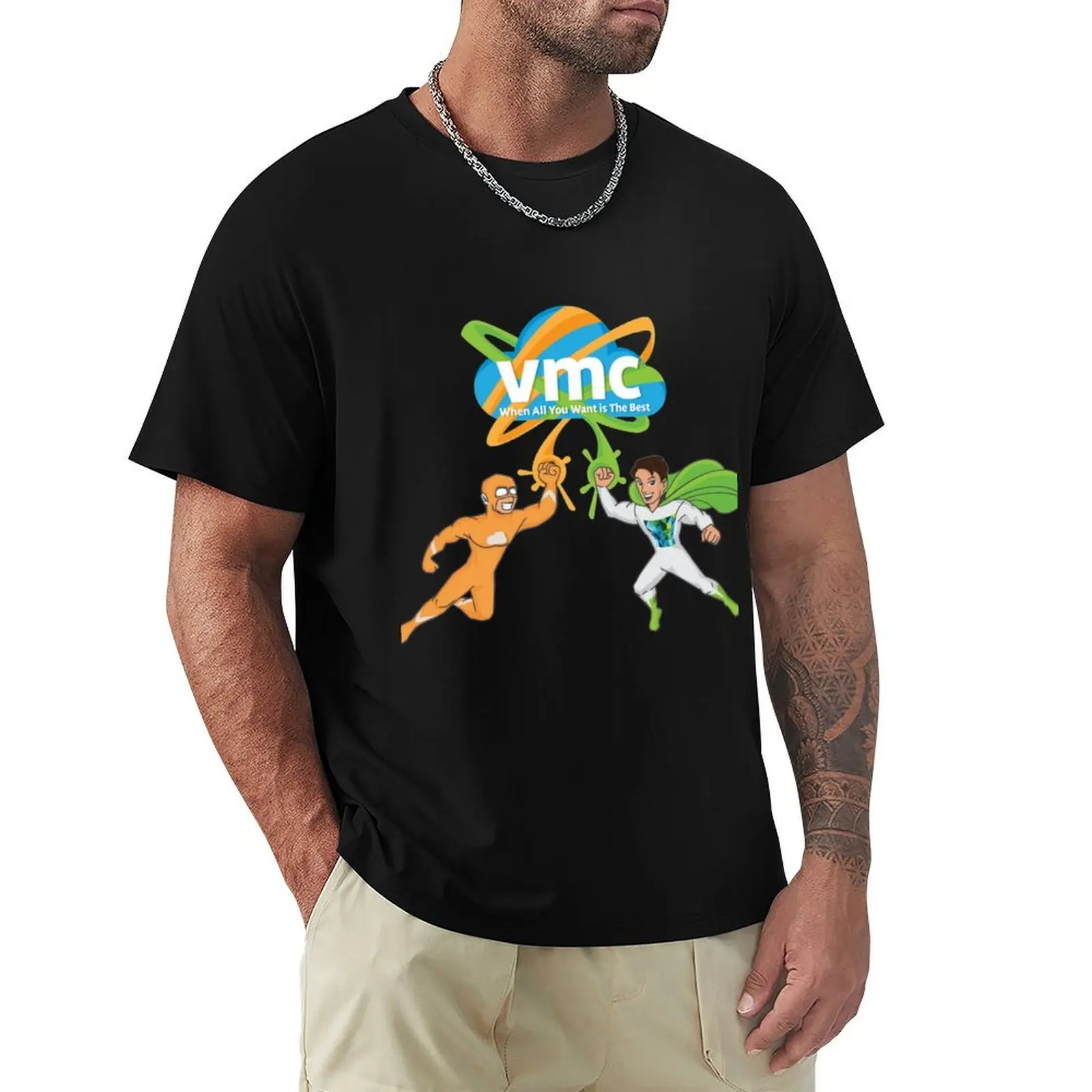 

VMware AWS VMC T-Shirt Vintage Print Crew Neck Tee