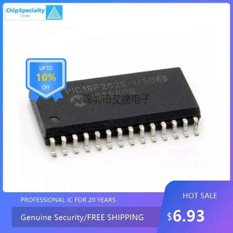 Microcontrolador MCU Chip, Original e Autêntico, PIC18F2520-I SO Patch SOIC-28
