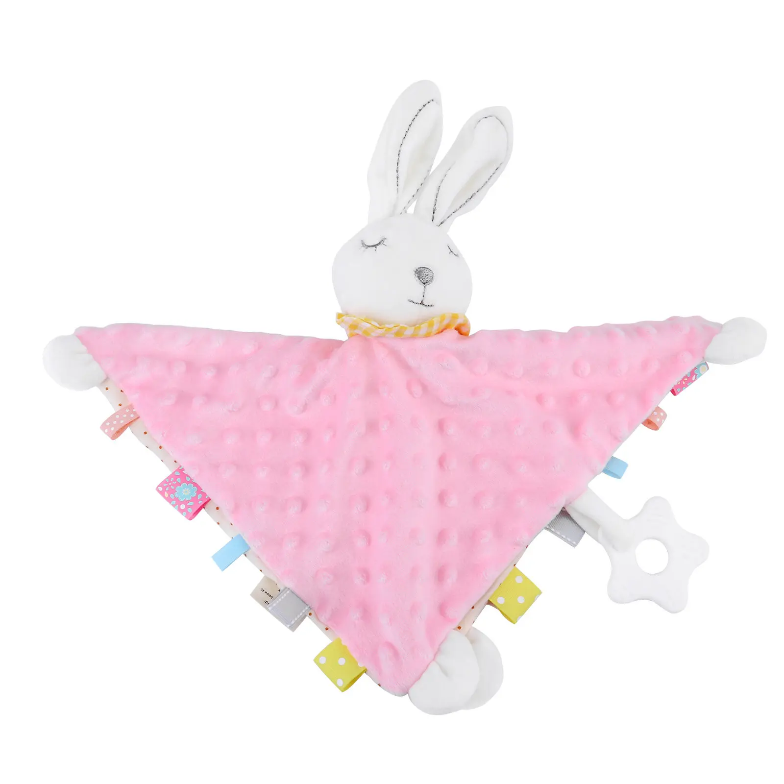 1Pcs Baby Appeasing Towel Rabbit Shape Soft Saliva Cloth Pacifying Blanket Newborn Sleeping Comforter Animal Shaped Appeasing