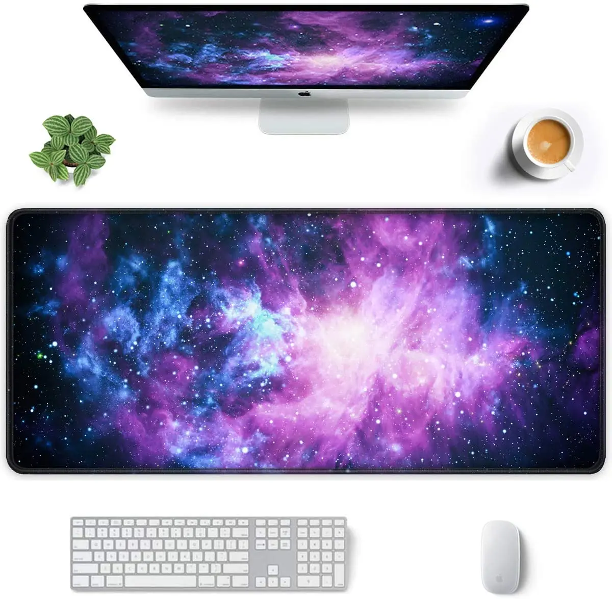 

Полноразмерный игровой коврик для мыши Galaxy 6 XXL, 15,7 дюйма, водонепроницаемый Настольный коврик с прошитыми краями и нескользящим покрытием