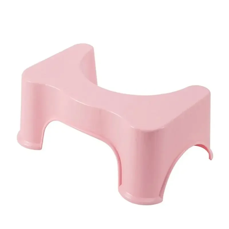 Plastic Squatting Stool, Toilet Stool, Convenient and Compact, Bathroom Toilet Step Stool for Kids Adults, 17cm height