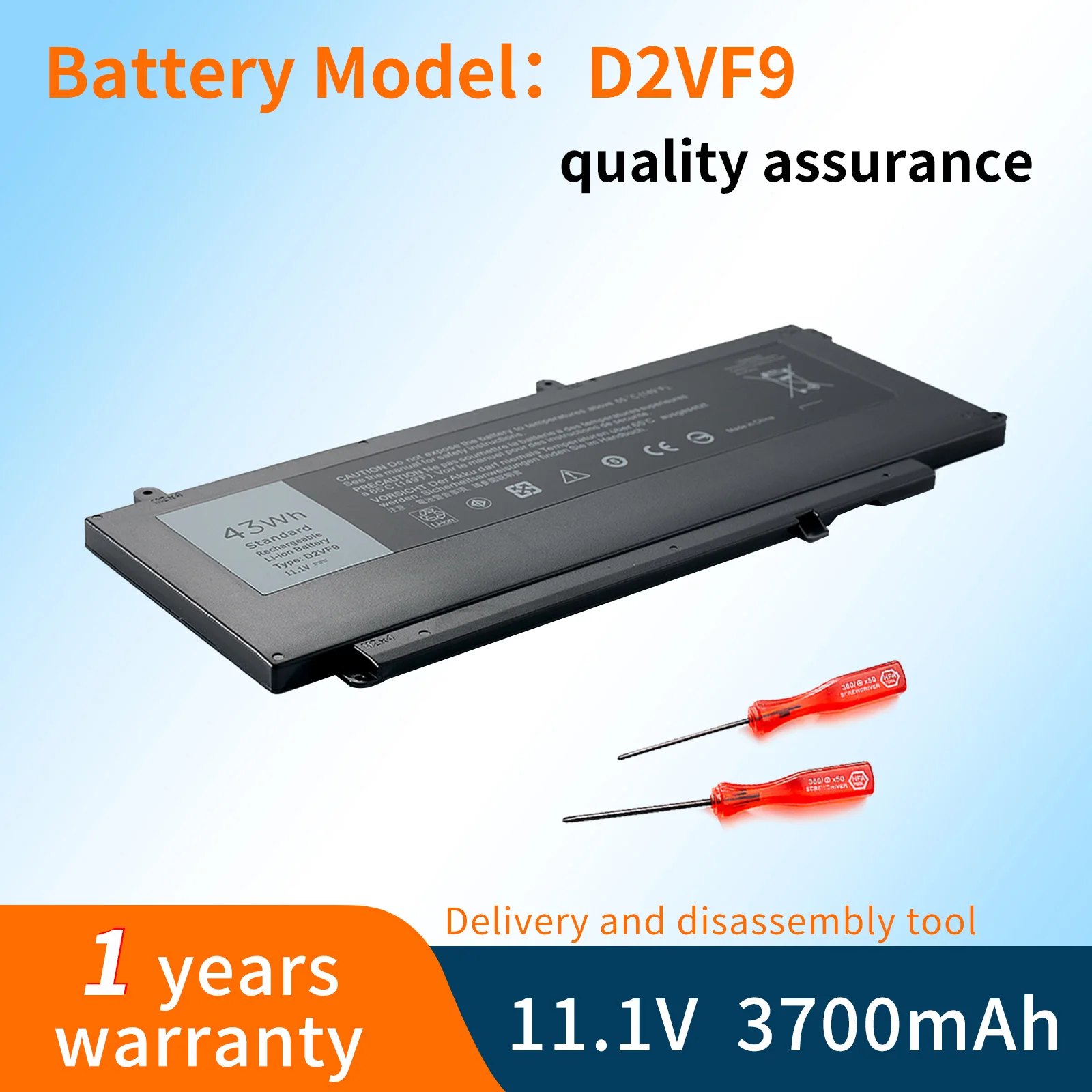 BVBH D2VF9 baterai Laptop untuk Dell Inspiron 15 7547 7548 7549 Vostro 14 5459 0PXR51 PXR51 4P8PH YGR2V 0YGR2V baterai Li-ion