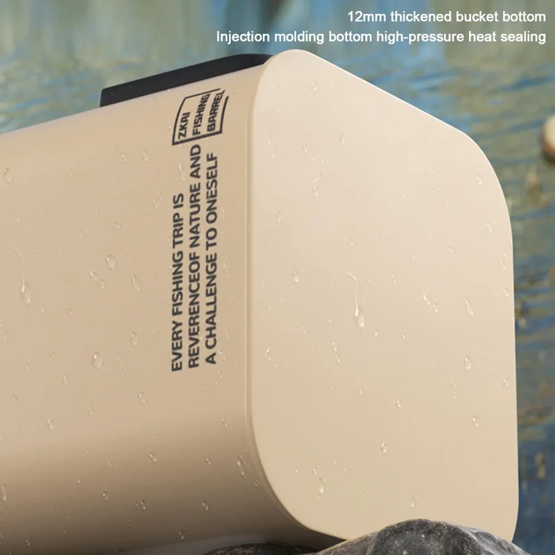 دلو سمك قابل للطي متعدد الوظائف مع غطاء ، حمل يدوي مقاوم للاهتراء ، حقيبة صيد بحرية خارجية ، حقيبة معالجة ، 8 لتر ، 13 لتر
