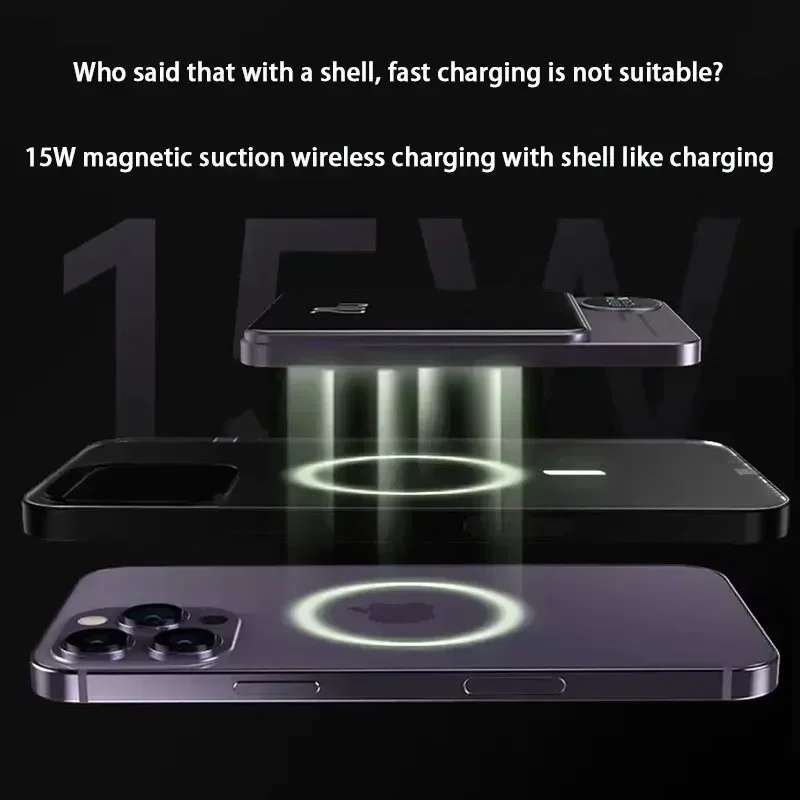 50000mAh Portable Powerbank Type C Fast Charger Wireless Power Bank Magnetic For iPhone 14 13 12 Xiaomi Samsung Magsafe Series