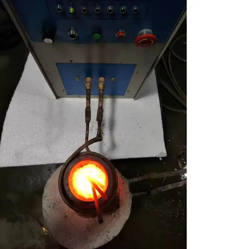 High Frequency Electric Copper Silver Gold Metal Induction Melting Machine Competitive Price CE Certified 30KW Power From China