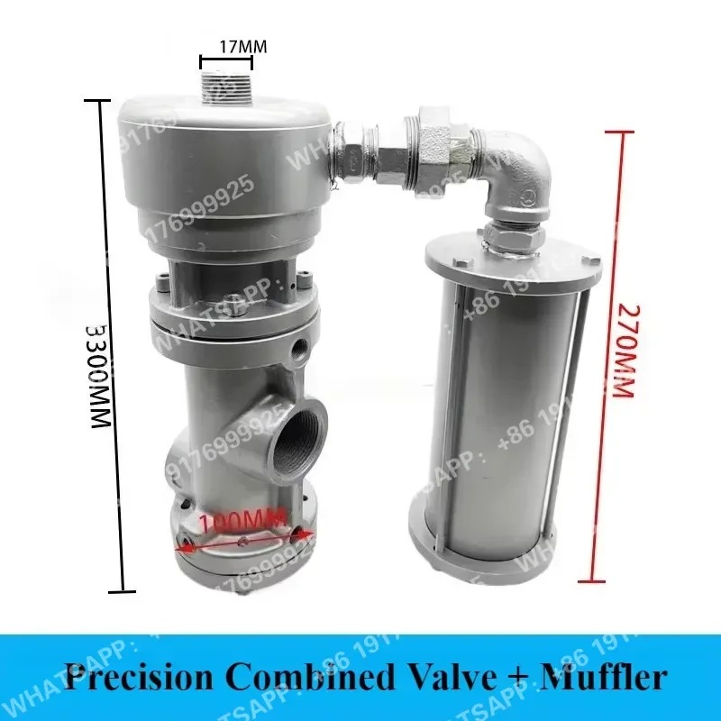 Remote Control Air Control Valve for Pneumatic Sandblasting Machines - High-Temp Media, Stainless Steel