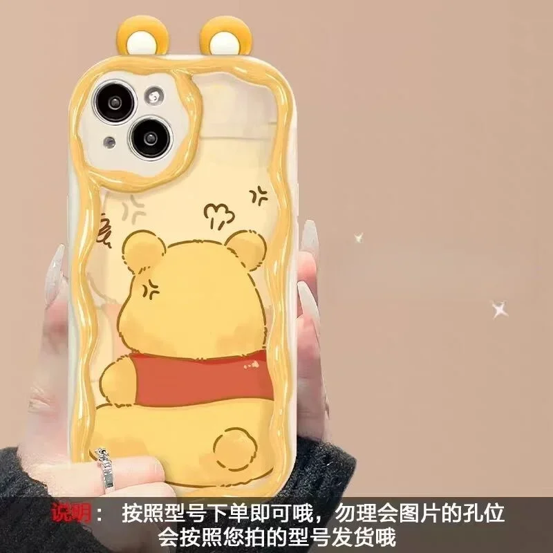 3D Ear Winnie Pooh Bear Lotso Casing For Xiaomi Redmi Note 15 Pro 5G 15A 15C 15 14C 13C Note 14 13 12 Pro Plus 5G Disney Case - view 2