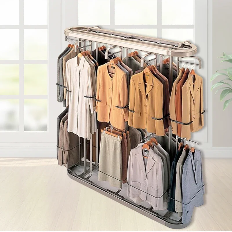 Direct-broadcast electric rotary clothes rack clothes automatic display rack