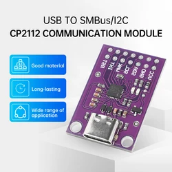 CP2112 Module Usb To Smbus/I2C USB To I2C Communication Module Electronic Signal Processing Module Type-C Ccs811 Debugging Board