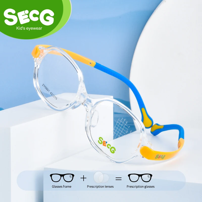 

SECG Prescription Children's Glasses Boys and Girls Customized Lenses For Children Glasses for Vision Optical Lenses with Recipe