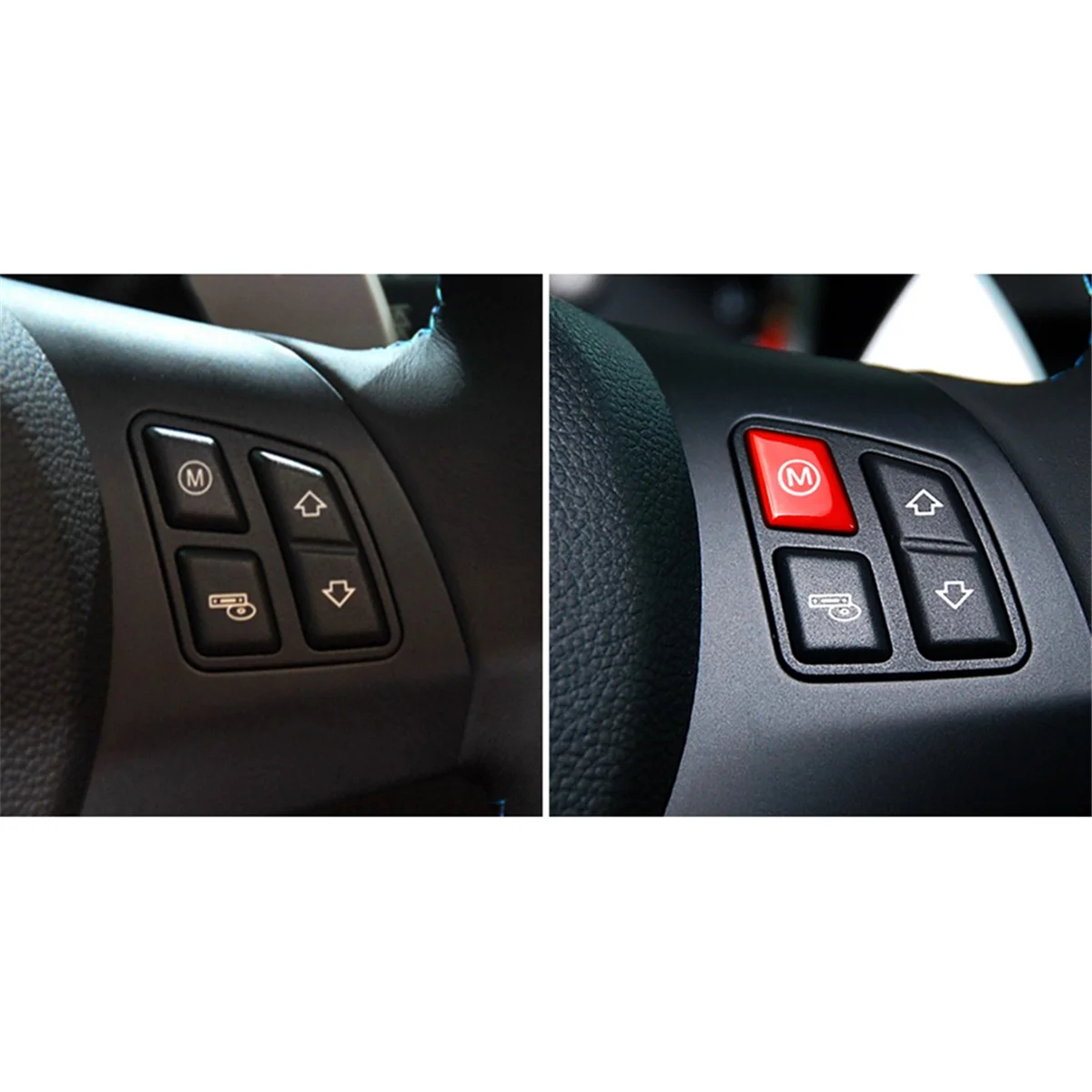 Red Steering Wheel M Mode Button Mode Switch Button for BMW 3 Series M3 E90-E93