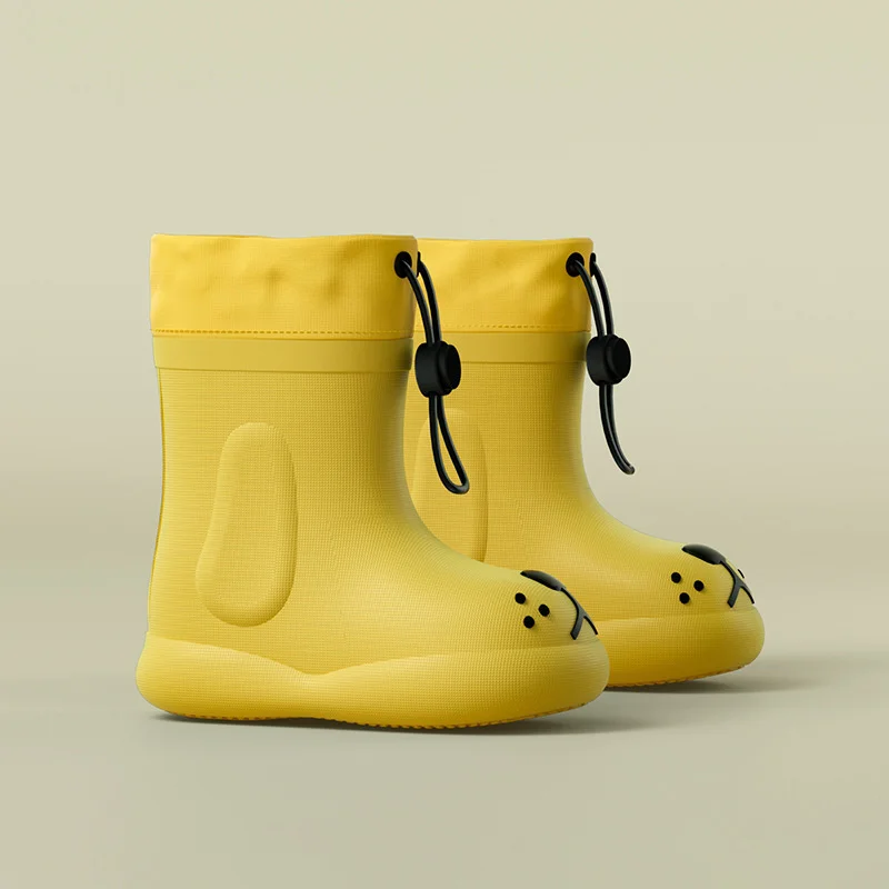 Kinder Regenlaarzen Schoenen Eva Band Mond Baby Waterschoenen Jongens Meisjes Babay Zachte Geïntegreerde Antislip Kinderen Regenschoenen