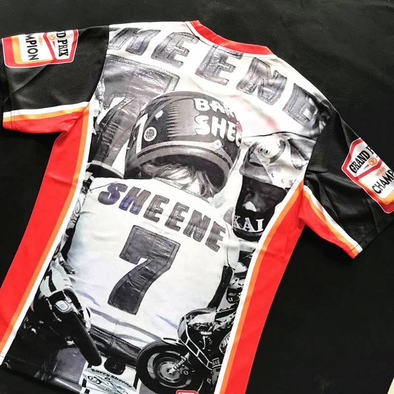 

Men's Clothing Motorcycle Racing Rider 3D Printed T-shirt Motorcycle Riding Suit Top Motorcycle Graffiti Short Sleeved Shirt