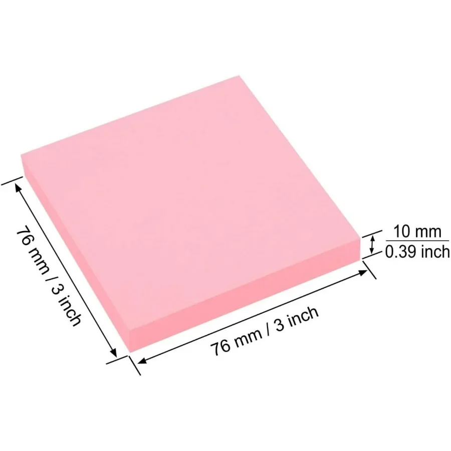 400 Sheets Popup Sticky Notes 3 x 3 Inches for Office and Home Use Bright Color SelfStick Notes with 4 Pads Each Containing 100