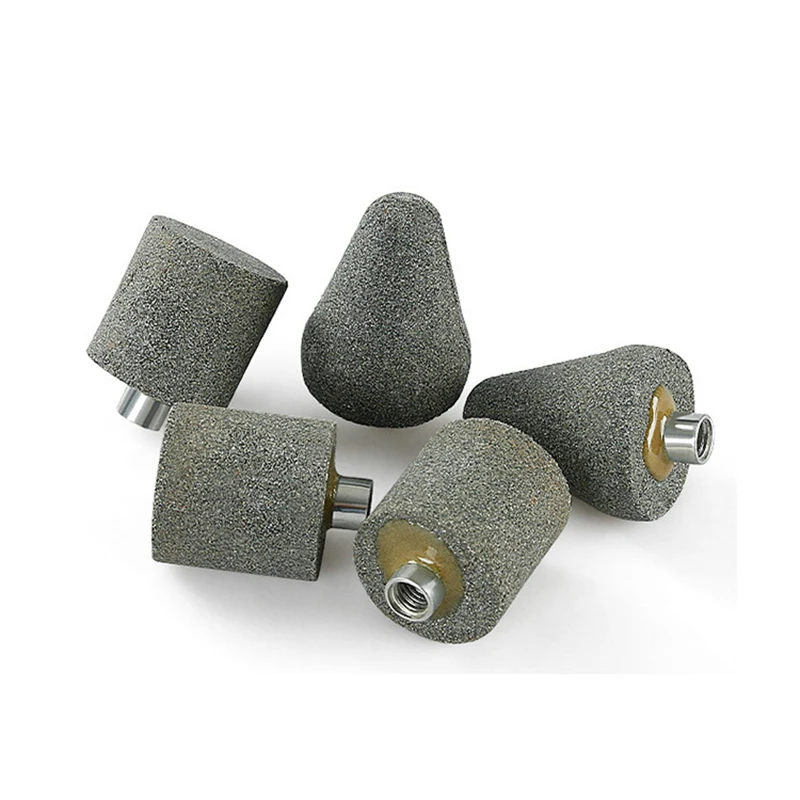 100 Type Angle Grinder Small Grinding Wheel Granite Cobble Stone Carving Processing Polishing Bullet-shaped Column Grinding Head