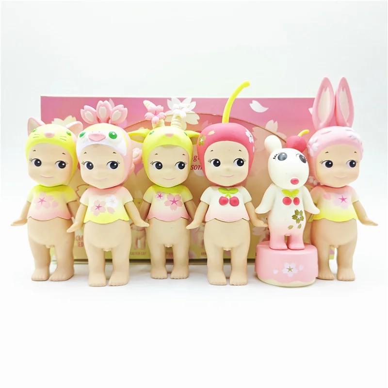 

Cute Sonny Angels Cherry Blossom Series Blind Box Cute Doll Decoration Collect Model Mini Figure Cure Doll Lucky Mascot Gift
