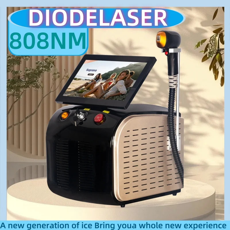 Cooling Head Laser Hair Removal 808 1064 755aser Epilator Alexandrit Permanent Diode laserHair Removallaser 4 waves Salon