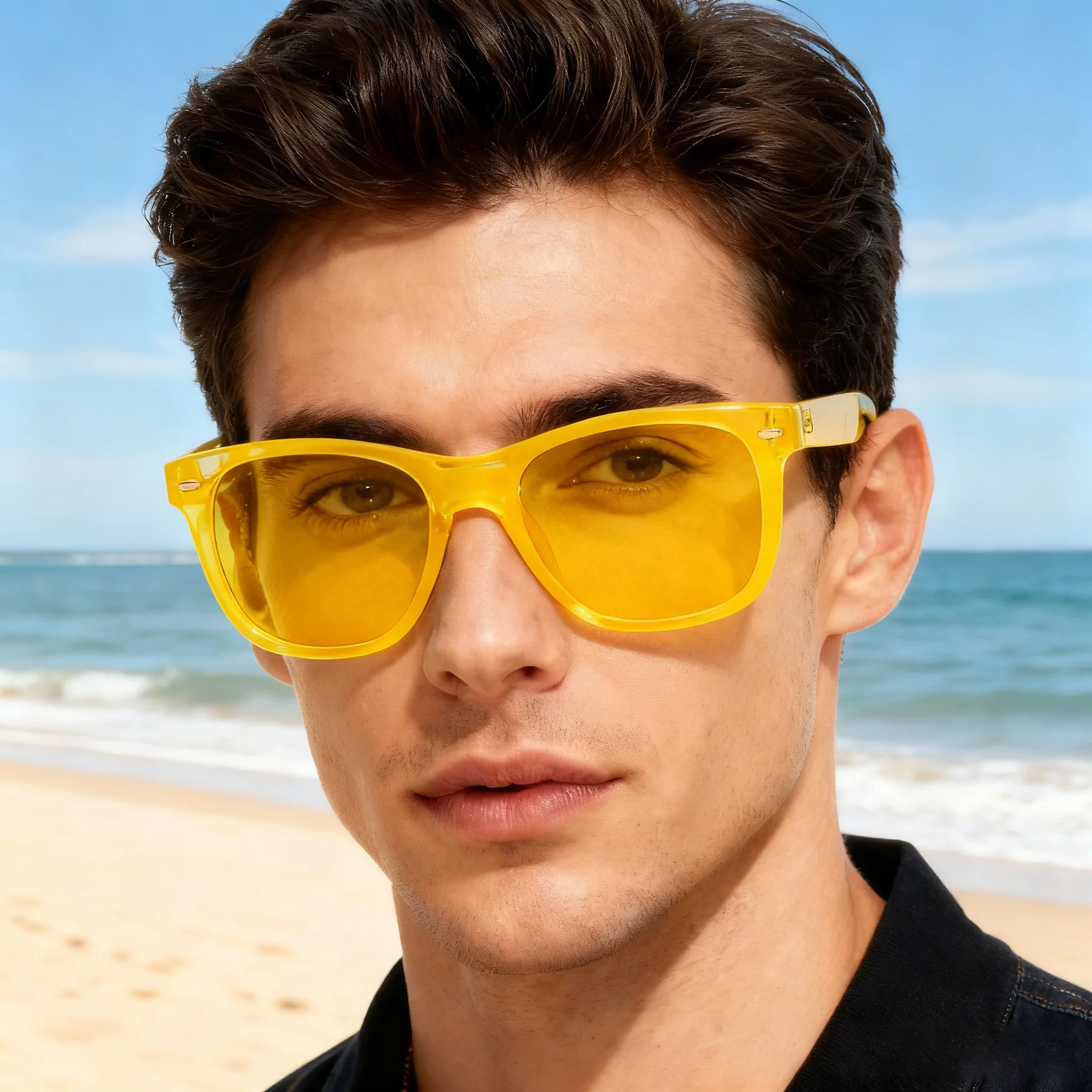 

10pcs Yellow Color Therapy Mood Glasses Migraine Relief Chromotherapy Eyewear with Chakra Healing Lenses