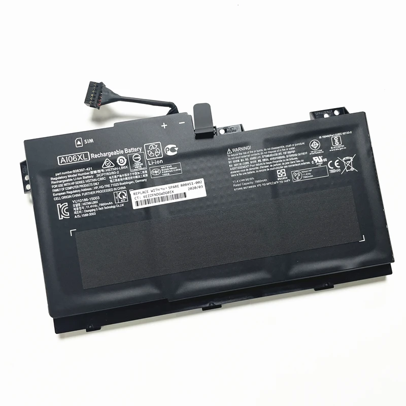 CSMHY HP ZBook 17 G3 시리즈용 AI06XL 배터리, HSTNN-LB6X HSTNN-C86C 808397-421 808451-001 808451-002 AI06, 신제품