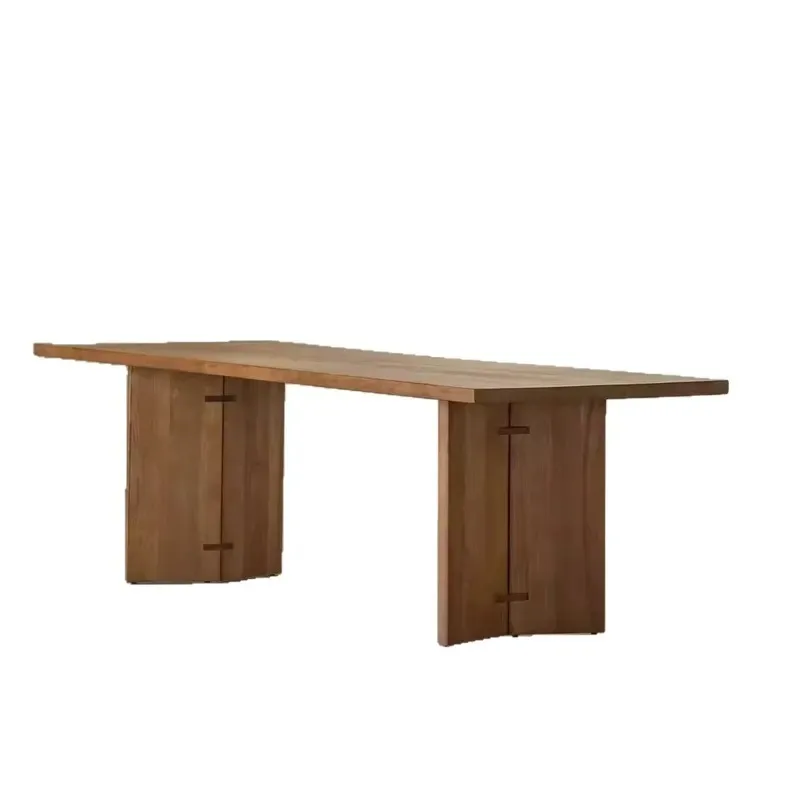 Modern simple ash wood solid wood multi-functional dining table living room desk household furniture large board coffee