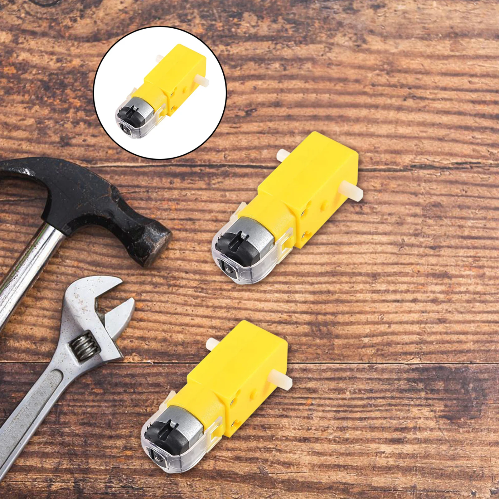 

5Pcs Electric Motor 12V Dc High Torque Reduction Motor for Smart Car Robot DIY Projects Dual Shaft Long Service Life