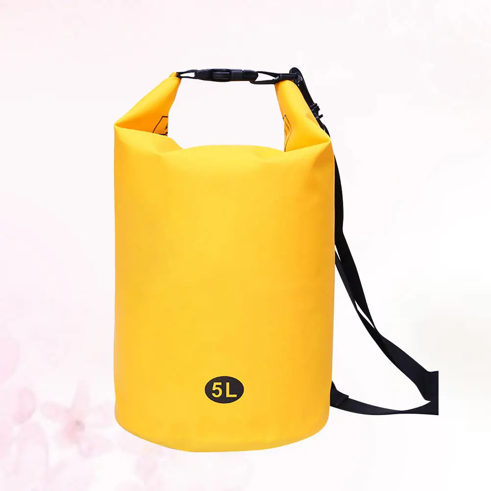 5L نفخ مقاوم للماء بولي كلوريد الفينيل السباحة العوامة مشرق اللون العائمة حقيبة معدات السلامة ل التجديف القوارب تجمع السباحة الإنقاذ