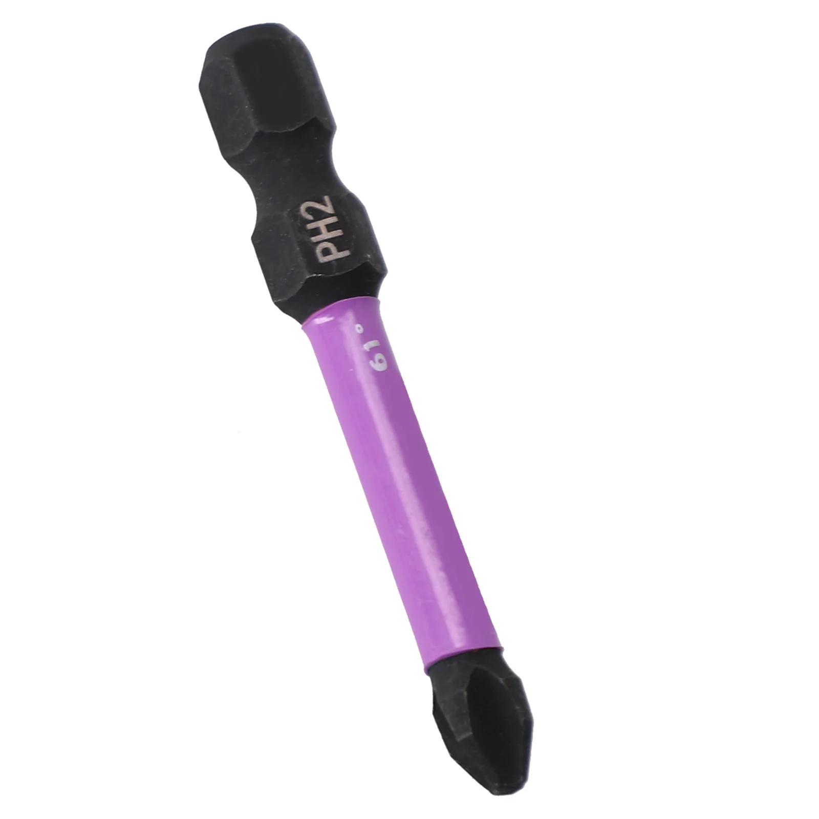 Hrc61 graus cruz magnética chave de fenda bits ph2 chave de fenda brocas 1/4 polegada hex lote cabeça nutdrivers ferramentas manuais