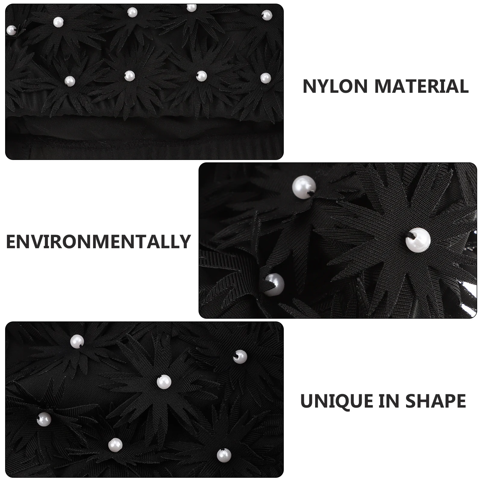 قبعة سباحة نسائية خفيفة الوزن وصديقة للبيئة بتصميم زهور ثلاثية الأبعاد، قبعة سباحة مريحة قابلة للتنفس لحمام السباحة والشاطئ للنساء