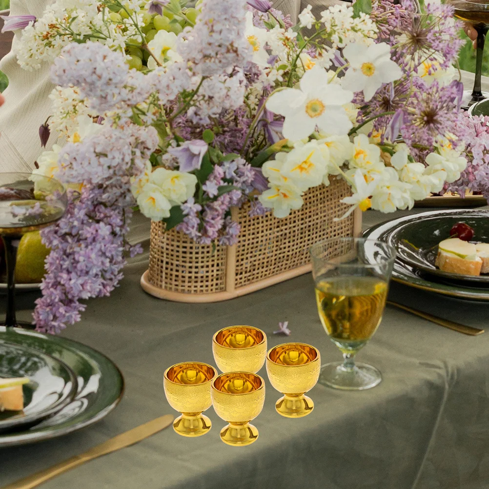 1 مجموعة توفر المياه المقدسة الكؤوس غلاية التبتية البوذية العبادة كوب ريترو ستايل كوب بلاستيكي للزينة للمنزل معبد #4