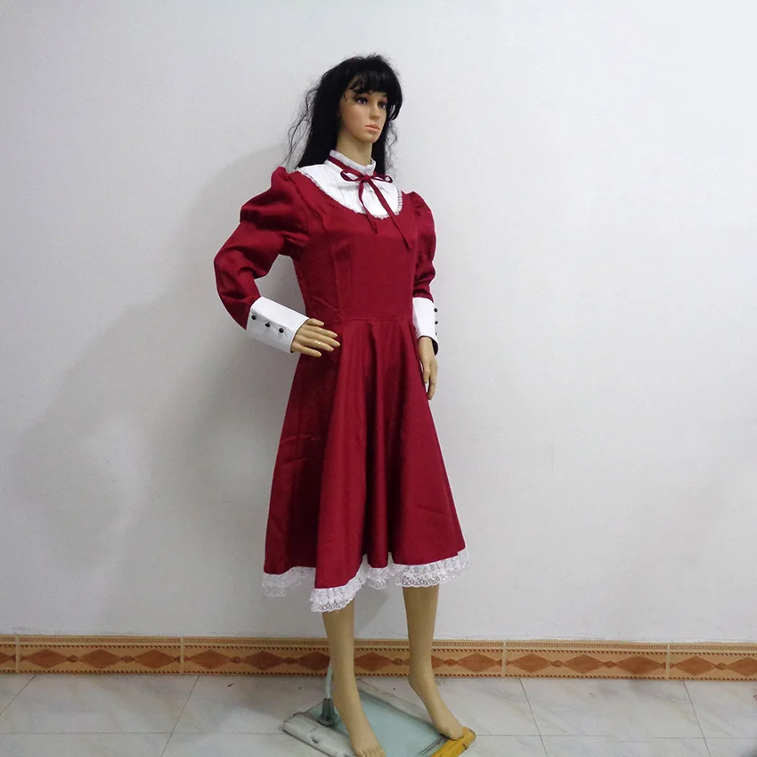 Axis Powers Hetalia Liechtenstein Maid  Cosplay Costume Halloween Christmas Uniform Custom Made Any Size