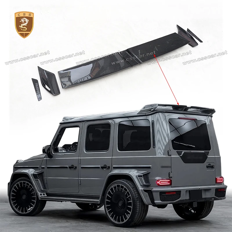 

G800 BB Style Car Rear Truck Spolier Wing Lid For Benz G Class Dry Carbon Fiber Tail Boot Racing Lip External Accessories