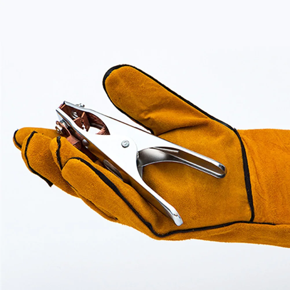 

Stab Resistant Gloves Beekeeping Cowhide Protective Home Reusable Breathable Flexible Lightweight One Size Fits Most