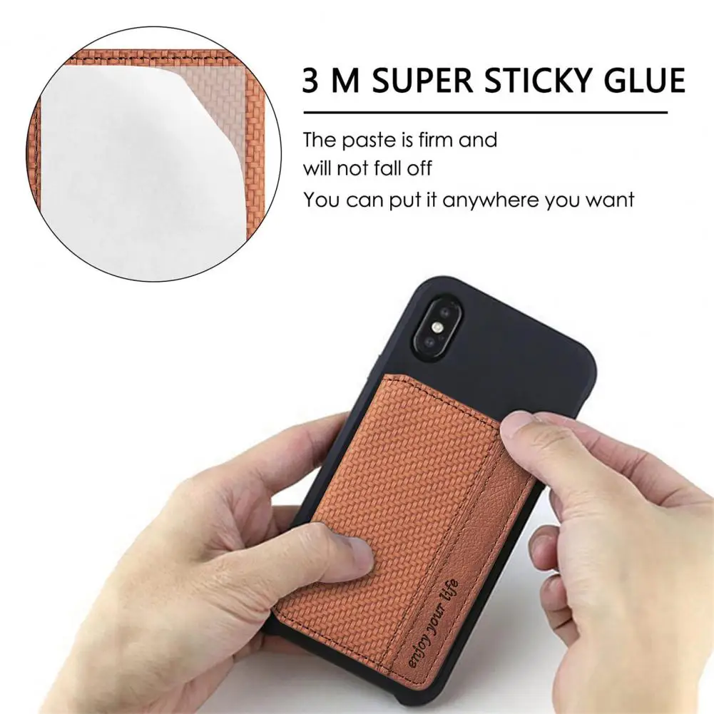 Durable Phone Holder Multicolor Phone Card Holder Versatile Magnetic Phone Card Holder Sticker Mount  Storage