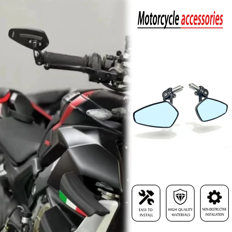 

Motorcycle 7/8" 22mm Handle Bar End Rearview Mirror For Ducati XDiavel S XDiavel Dark 2016-2024