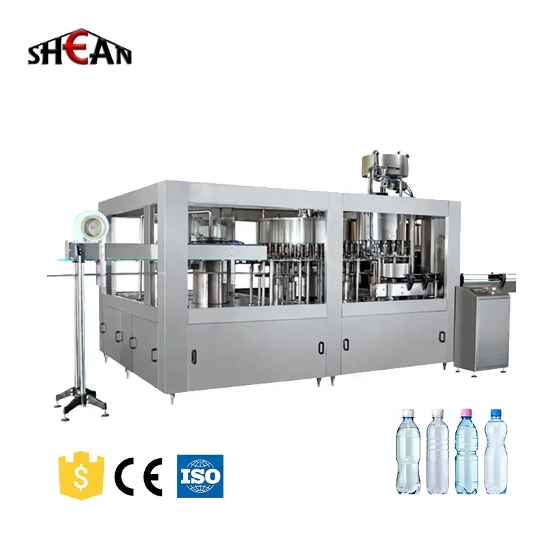 Automatic 3 in 1 Pure Mineral Drinking Production Bottling Plant Line Filling Bottle Water Making Machines Mineral Water Plant