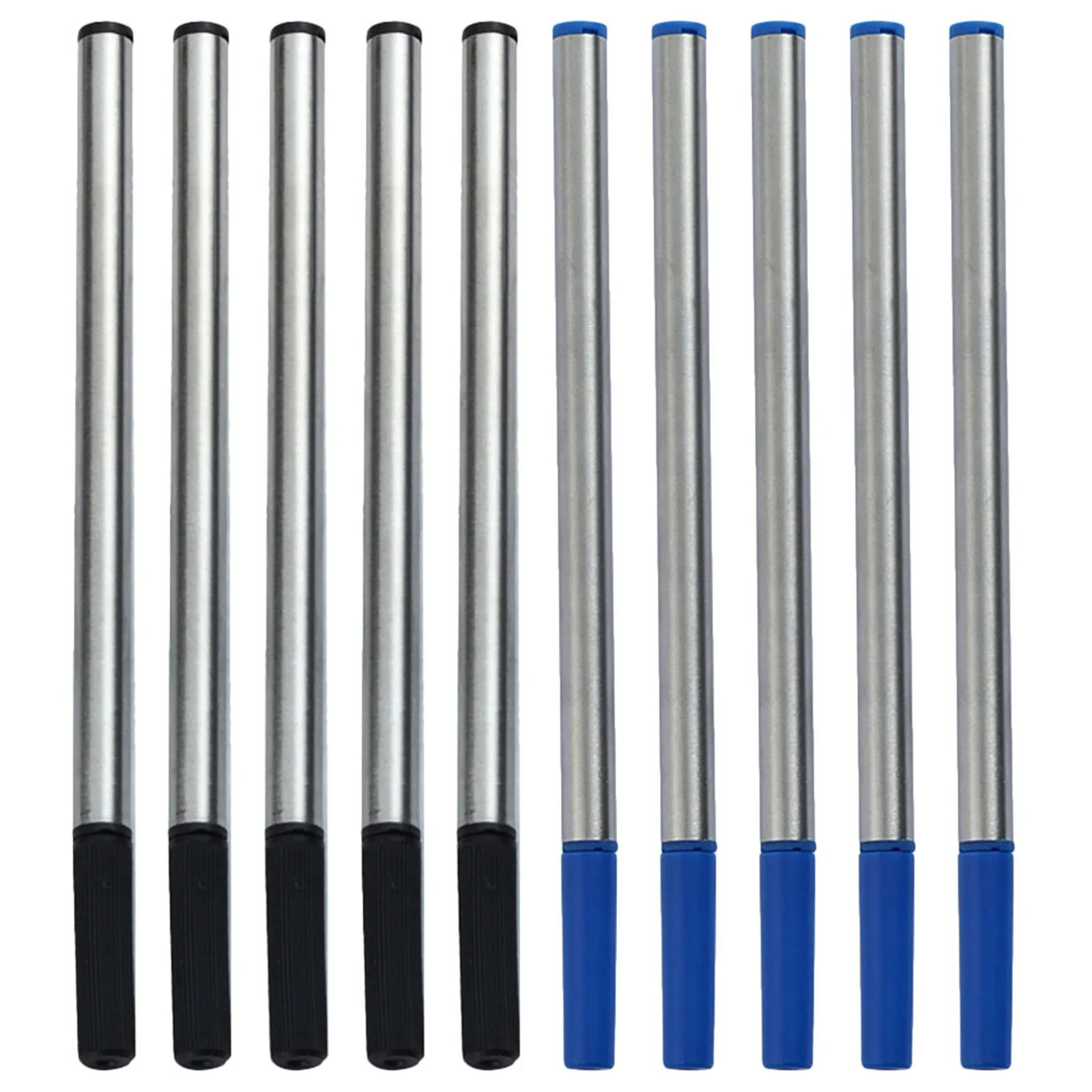 

10Pcs Gel Pen Refill Metal Ink Replacement Smooth Writing Standard Universal Compatible Office School Journal Refills