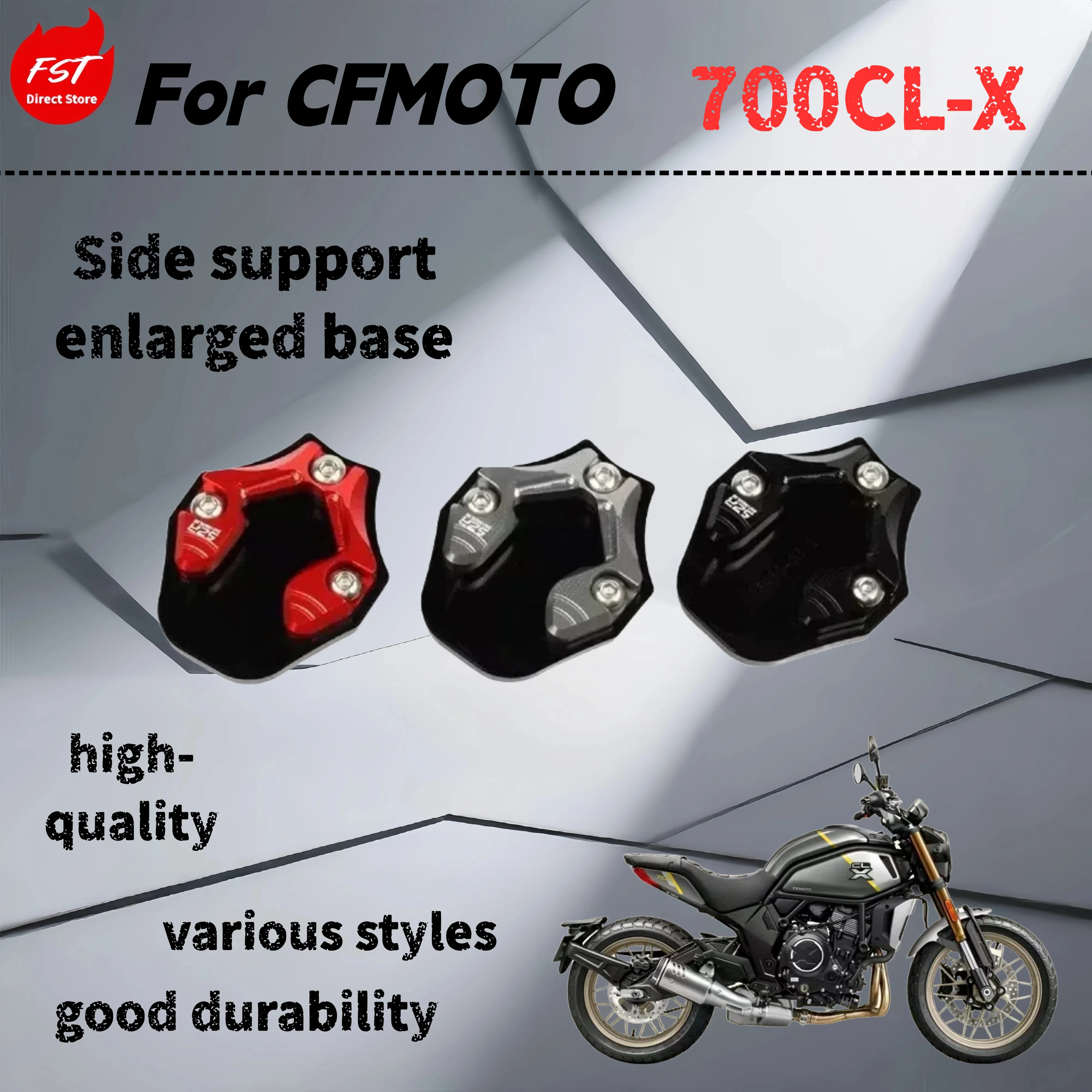 

For CFMOTO 700CLX side support modified to enlarge and widen the foot support side support motorcycle accessories