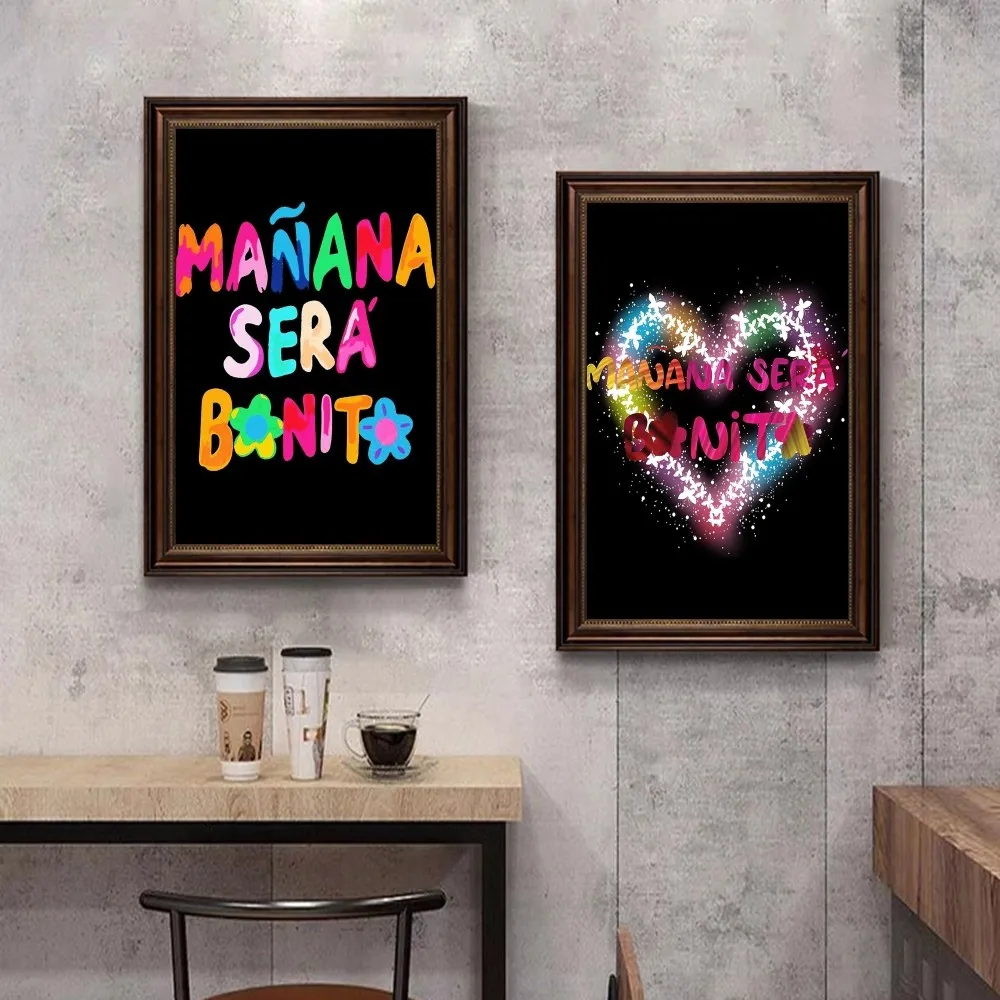 Karol g Manana Sera Bonito  Self-adhesive Art Poster Whitepaper Prints Posters Artwork Aesthetic Art Wall Painting