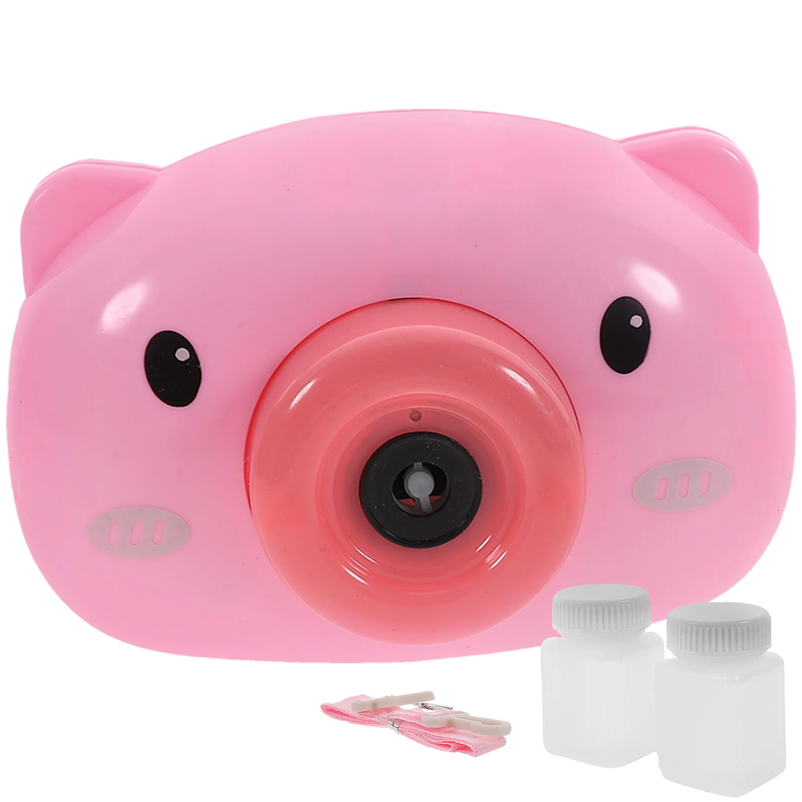 1 Zestaw Elektrycznej Maszynki do Robienia Baniek Mydlanych Mini Wytwornica Baniek w Kształcie Kreskówkowej Świnki dla Dzieci Dziewczynek na Piknik na Świeżym Powietrzu Kemping Podróże Nie