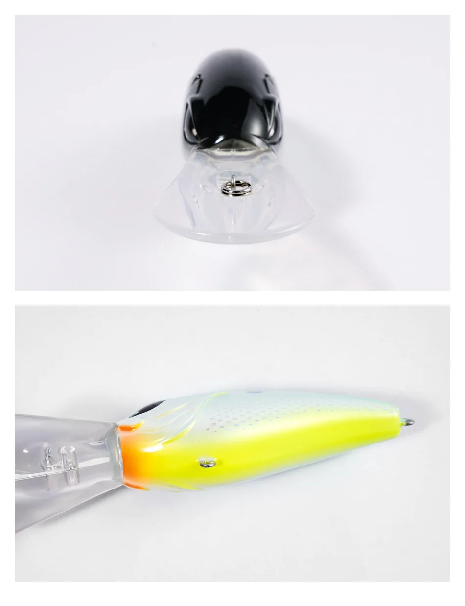 NOEBY Tieftauchen-Kurbelköder, 8 cm, 30,5 g, schwimmender Minnow-Angelköder, künstlicher harter Köder für Barsch, Hecht, Salzwasser-Angelköder – Detail 11
