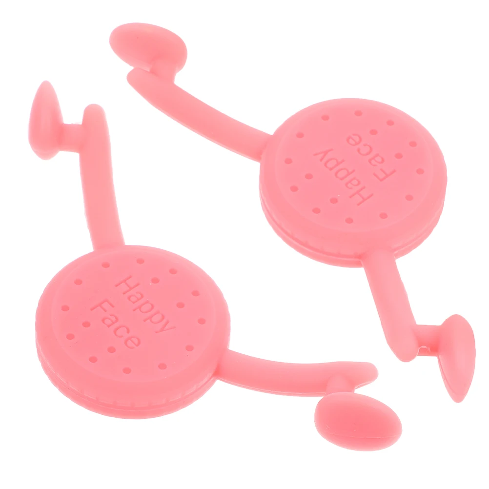 

2pcs Smile Corrector Pink Lip Muscle Trainer Comfortable Face Firming Massager Double Chin Exerciser Dimple Shaper Mouth Teeth