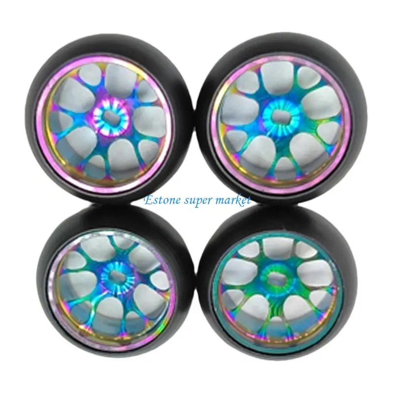 

090B 1/28 Model Car Tires Wheel Supplies for Remote Control Crawler Car Wheel Rims