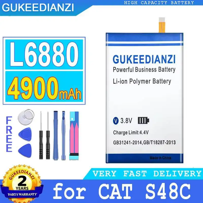 

Reliable Power Supply Mobile Phone Battery 4900Mah L6880 For Caterpillar Cat S48C