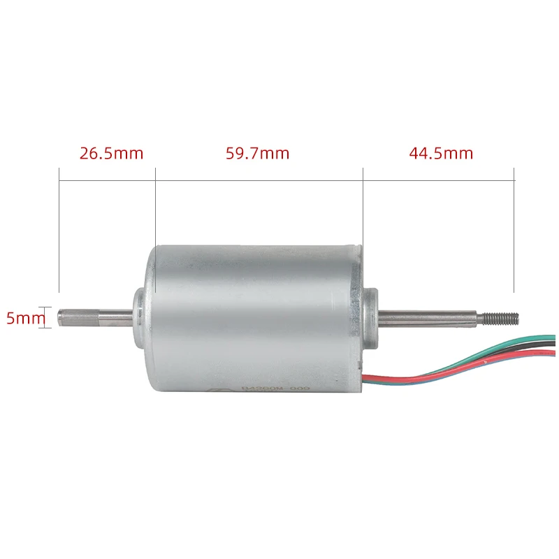 B4260M Brushless 775 DC Motor 18V Double Shaft Biaxial Spindle Motor Ball Bearing Built-in Drive Board PWM Speed Regulation - view 2