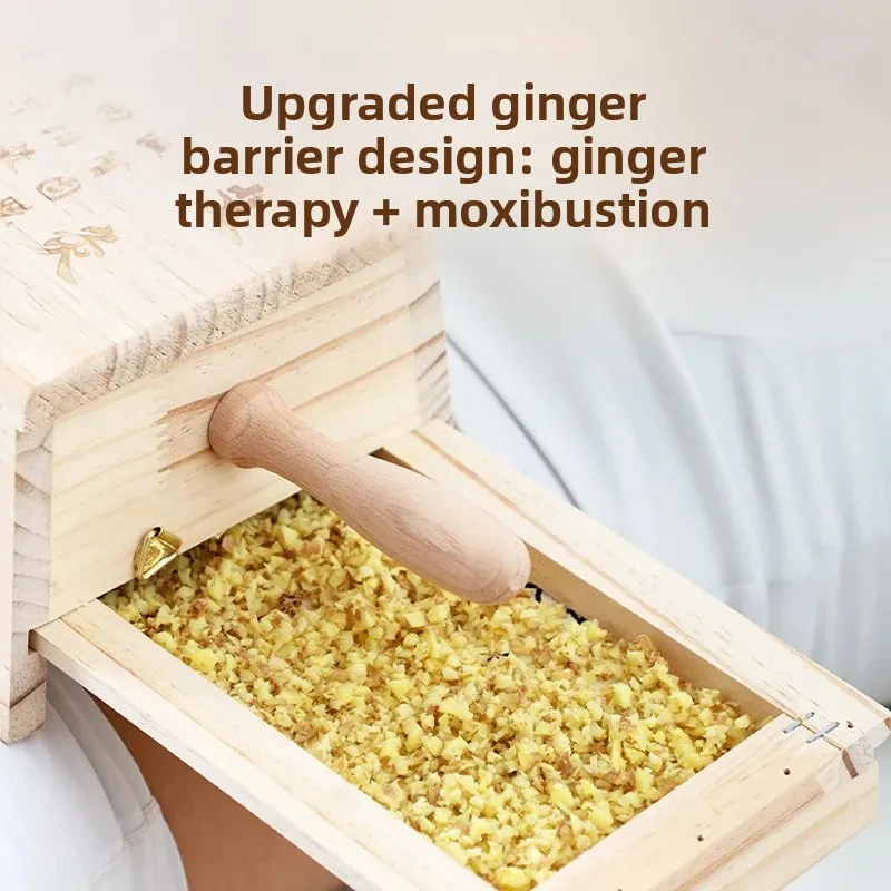 Home Wooden Moxibustion Case Portable Moxa Burner Full Body General Moxibustion Container Tool