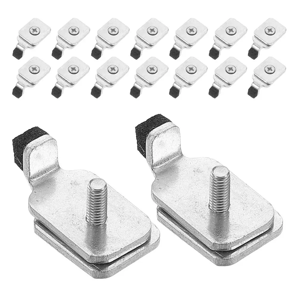 20 Pcs Curtain Track Accessories Slide Stopper End Plug Pole Caps Iron Pulley System Rods